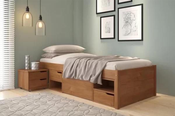 Cama Charme Solteiro Amêndoa